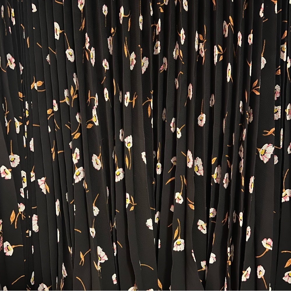 AFRM Zane Noir Spring Floral Open Back Midi Dress Size XS - Picture 15 of 15